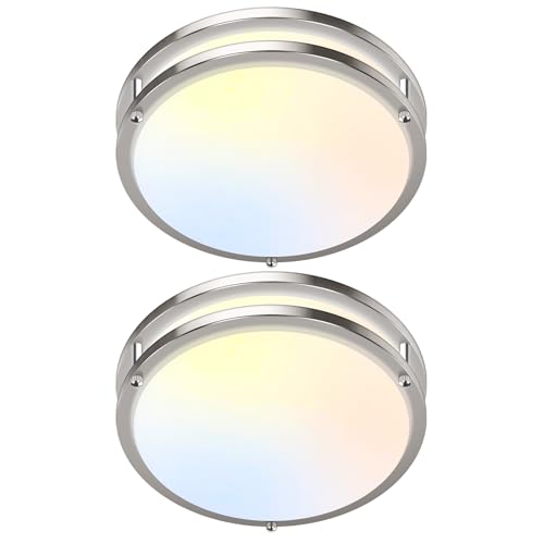 2 Pack 10 Inch Bathroom Light Fixtures Ceiling Mount (2 Count)
