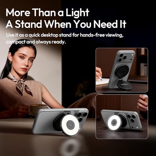 LM21 Dual Sided Magnetic Selfie Ring Light for Phone with Magsafe