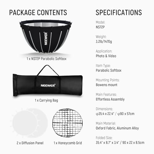 Parabolic Softbox Kit