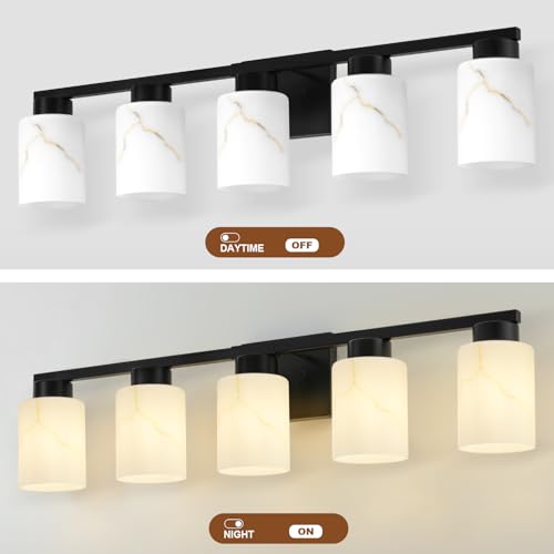 5 Light Bathroom Light Fixtures (5 Count)