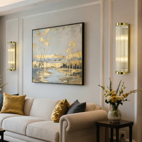 Modern Crystal Gold Wall Sconce