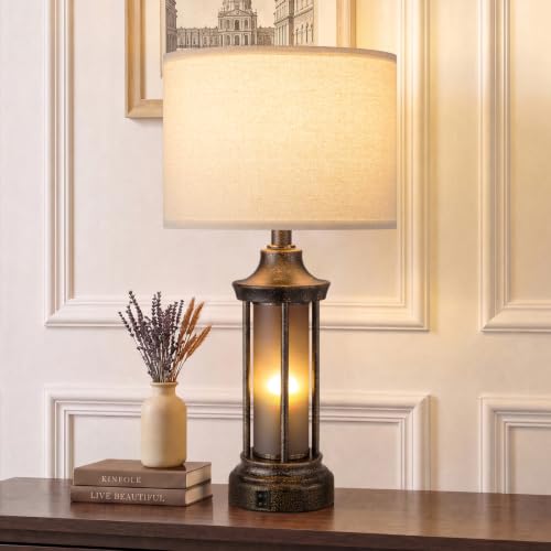 24" Farmhouse Table Lamps for Living Room