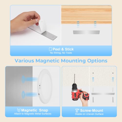 2Pack Rechargeable Magnetic Ceiling Light (2 Count)