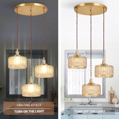 Amber Chandelier Mid