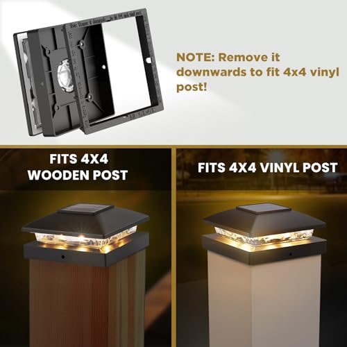 Solar Post Cap Lights Outdoor 20pack (20 Count)