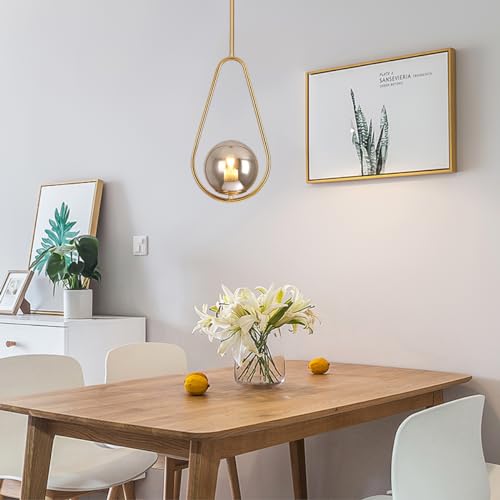 Pendant Lighting Brass Finished Modern Style Kitchen Island Lighting