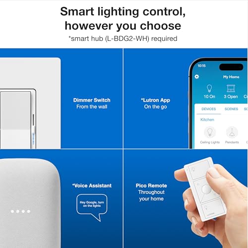 Caseta Diva Smart Dimmer Starter Kit; Dimmer