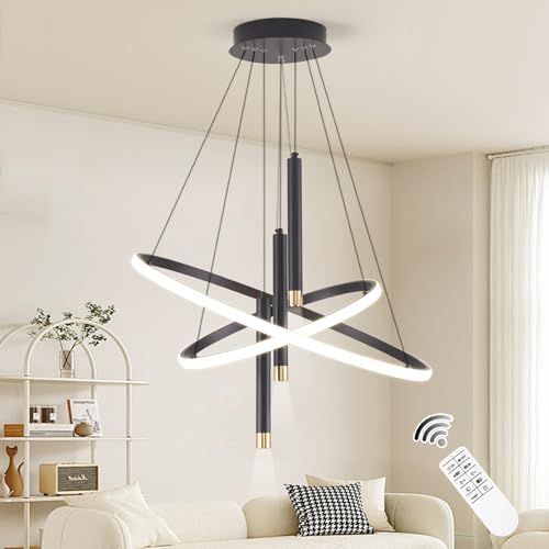 LED Black Modern Chandeliers