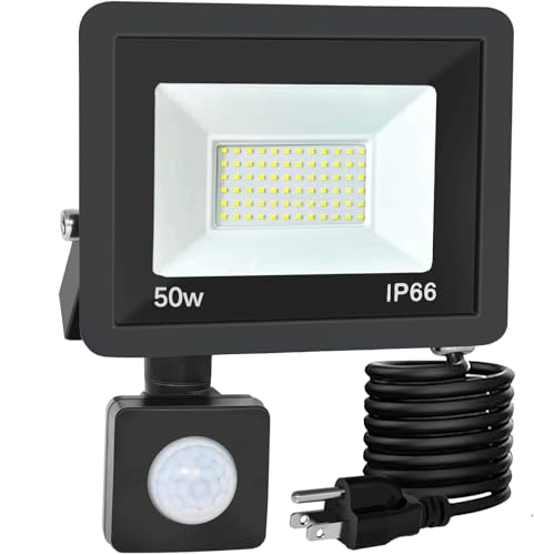 50W Plug in Motion Sensor Lights Outdoor