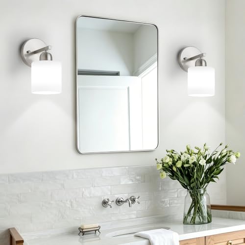 Brushed Nickel Bathroom Light