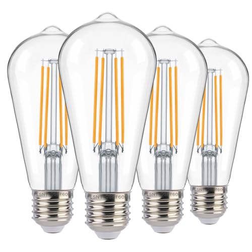Dusk to Dawn Outdoor Sensor ST19 LED Light Bulb (4 Count)