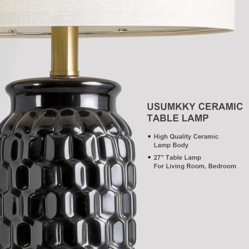 27" Ceramic Table Lamps Set of 2 (2 Count)