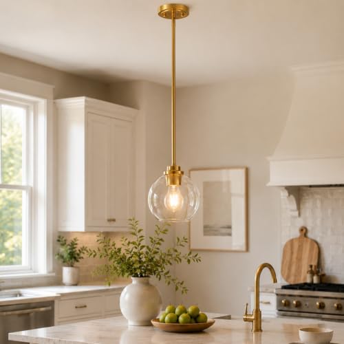 Gold Globe Pendant Light