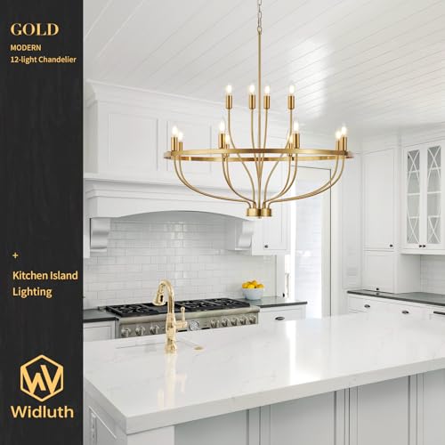 33.5" Gold Chandelier