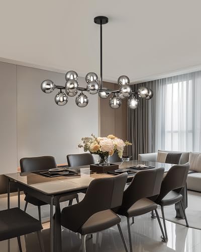 Glass Globe Sputnik Chandelier