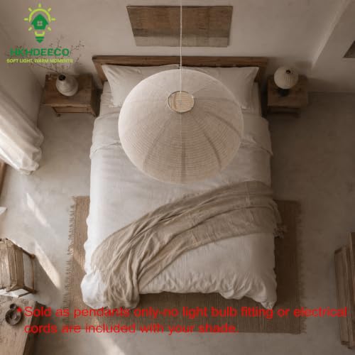 20 Inch Oval Linen Pendant Light Shade