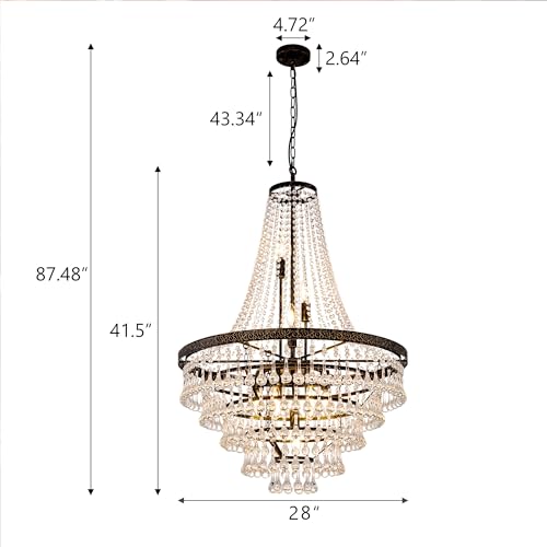 French Empire Crystal Chandeliers