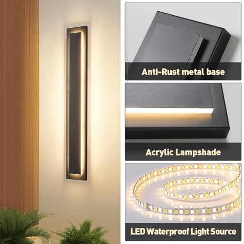 24 in Long Outdoor LED Wall Lights Exterior Lighting Fixtures