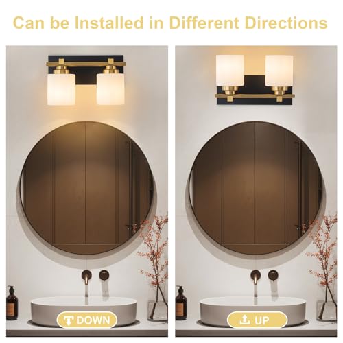 Modern Bathroom Light Fixtures Over Mirror (2 Count)