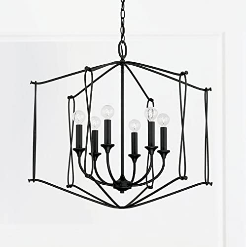 Capital Lighting 541661BI Bentley Transitional Airy Design Candle Foyer Light Fixture