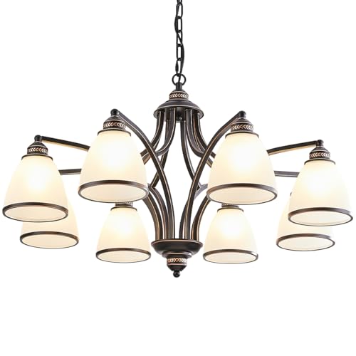 Rustic Chandeliers for Dining Room Farmhouse Chandelier With 8