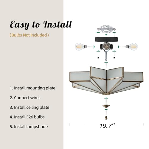 Star Vintage Bronze Ceiling Light