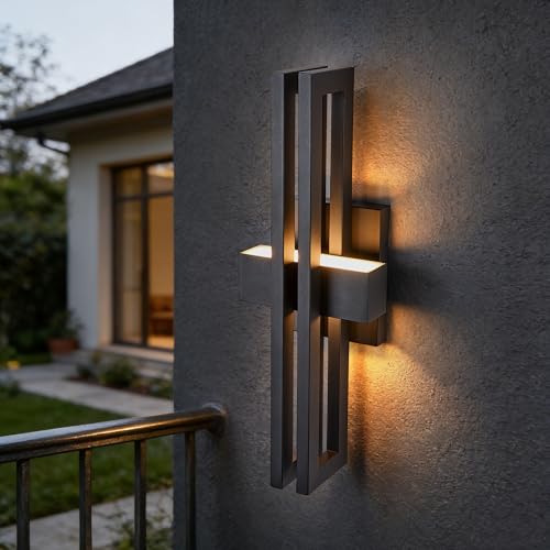 23Inch Large Modern Minimalist Outdoor Wall Light