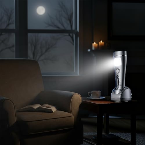 6 Pack Rechargeable Emergency Light with Auto On Power Outage (6 Count)