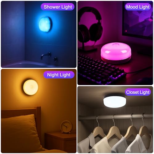 4 Pack Waterproof Shower Lights for Inside Shower (4 Count)
