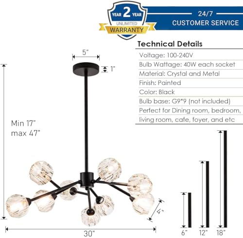 Sputnik Chandeliers for Dining Room