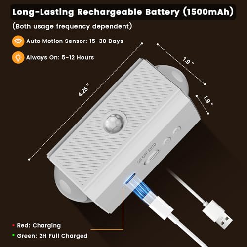 Motion Sensor Rechargeable Night Light Color Changing (2 Count)