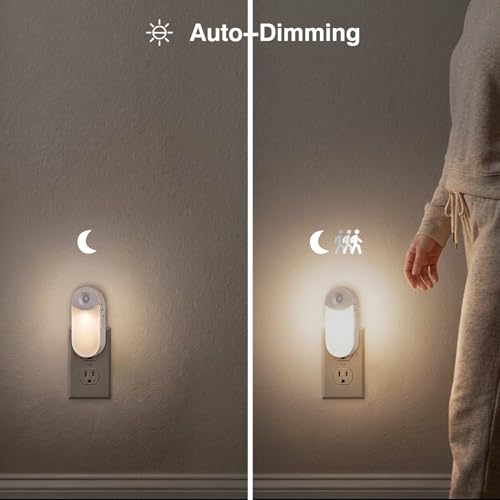 4-in-1 Power Failure Night Light,Flashlight,Motion Sensing, 3-Pack (3 Count)