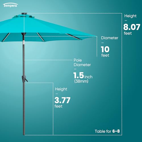 10ft Patio LED Umbrella with light