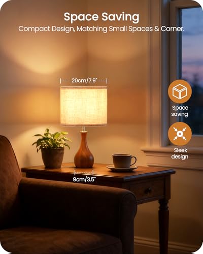 Wood Table Lamps Set of 2 (2 Count)