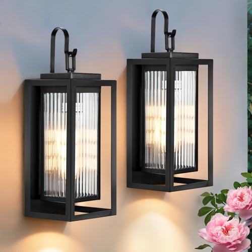 2 Pack Outdoor Wall Lights for House Exterior