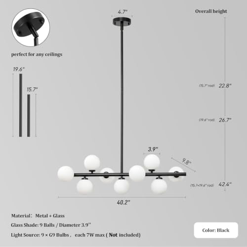 Mid Century Modern Sputnik Chandeliers