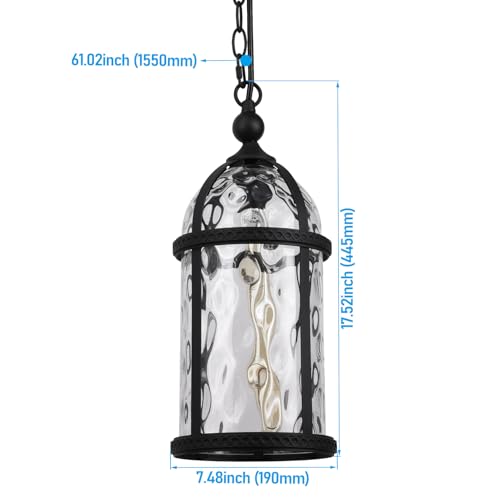18 Inch Outdoor Pendant Light