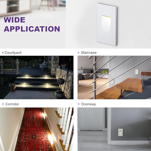 4 Pack Vertical LED Step Lights
