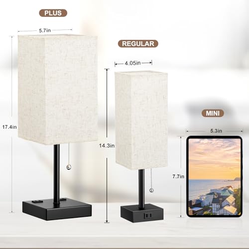 Bedside Lamp for Bedroom Set of 2 (2 Count)