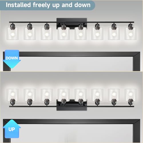 Modern 8 Light Bathroom Light Fixtures