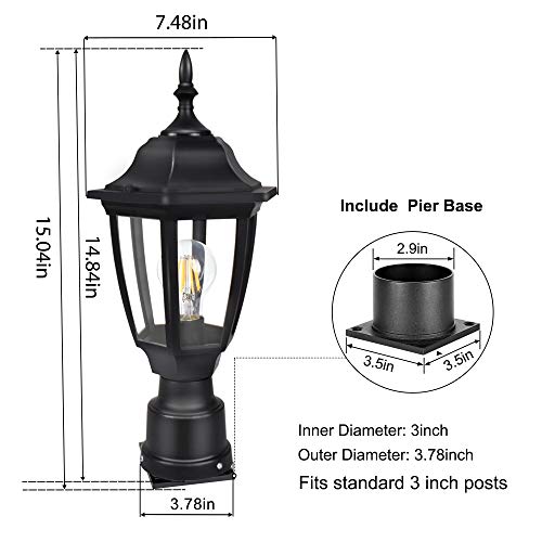 Outdoor Post Lights (2 Count)