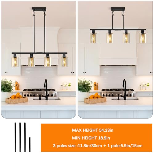 4 Light Kitchen Island Lighting