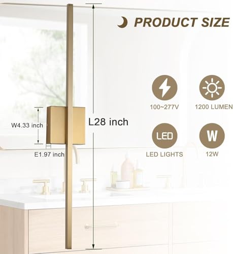 Gold Wall Sconces Set of Two (2 Count)