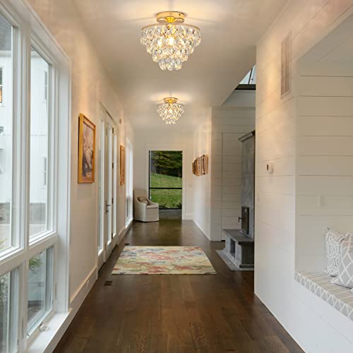 Gold Crystal Chandelier Small