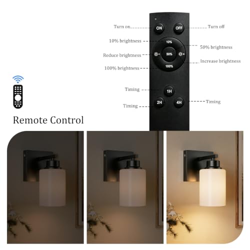 Wireless Battery Operated Wall Sconce Set of Two (2 Count)