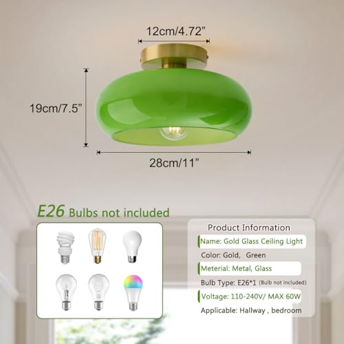 Green Ceiling Light