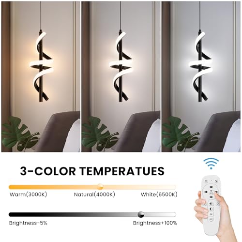 3 Packs Black Pendant Light Fixtures