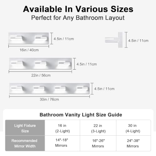 LED Modern Bathroom Vanity Light Fixtures