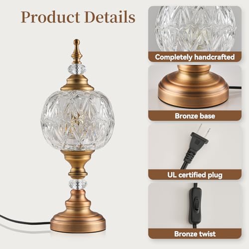 Table Lamps Vintage Desk Lamp Plug in Table Light