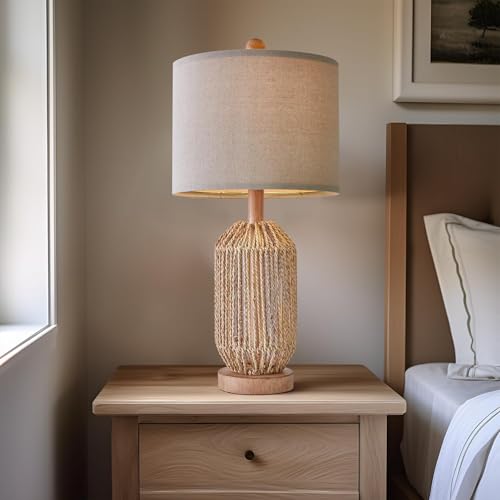 21" Boho Table Lamps Set of 2 for Living Room (2 Count)